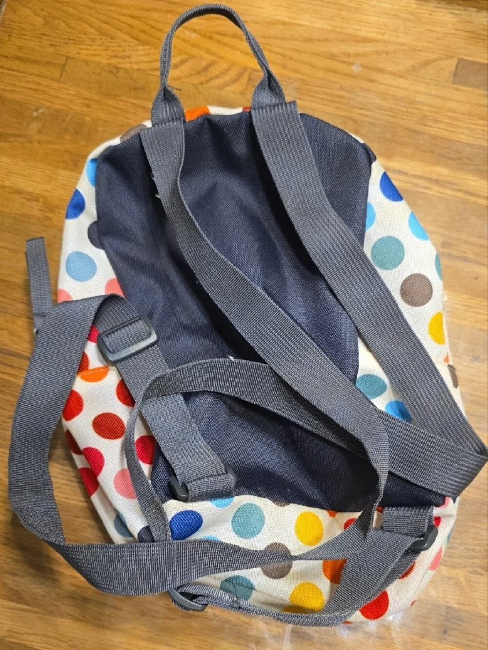 Polka Dot Cream Multicolor Backpack